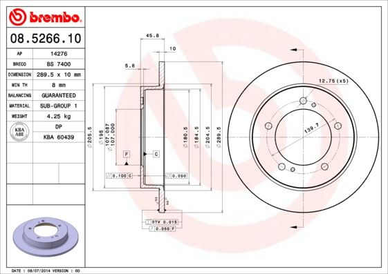 Brake Disc 08.5266.10