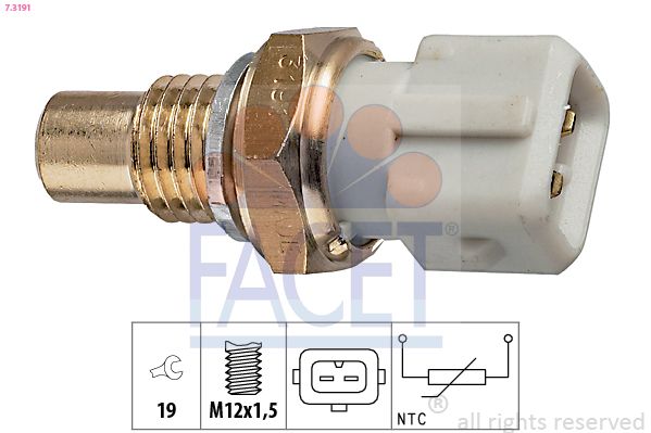 Sensor, oil temperature 7.3191