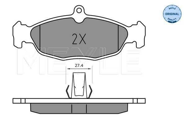 MEYLE 025 244 8717 Brake Pad Set, disc brake