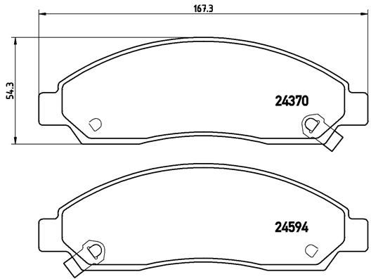 Brake Pad Set, disc brake P 34 005