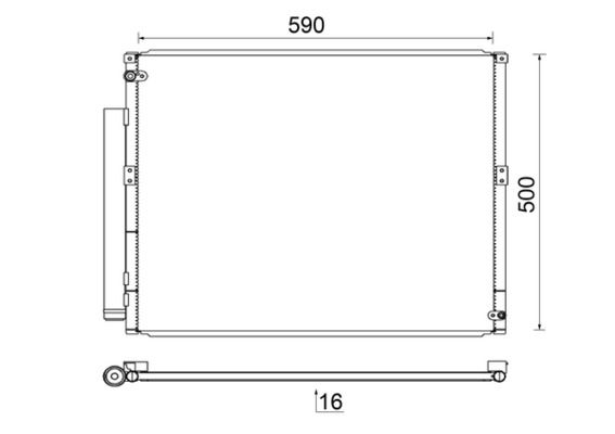 MAHLE AC 836 000S Condenser, air conditioning