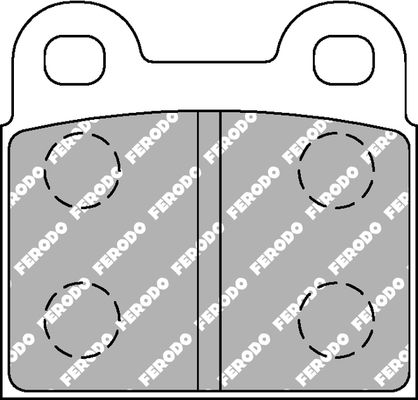 FERODO RACING FCP3H - Bremsbelagsatz, Scheibenbremse DS2500