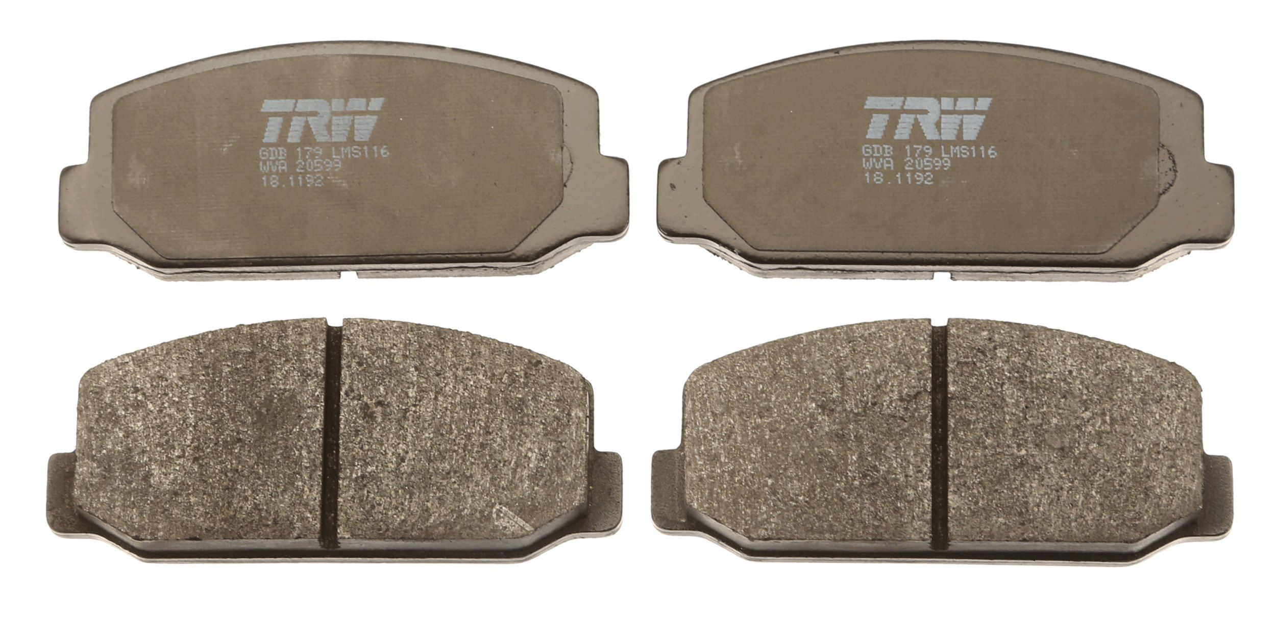 TRW DISC BRAKE PADS - TecDoc 2
