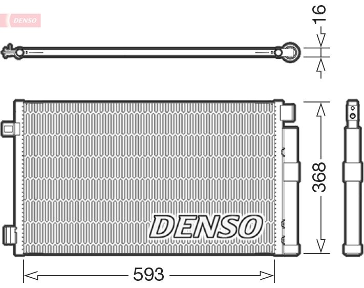 DCN09147 DENSO kondenzátor, klíma