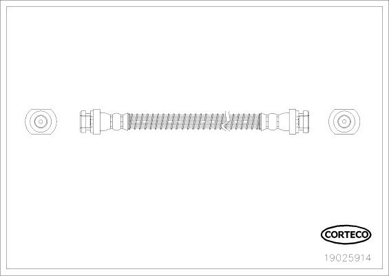 FLEXIBLE DE FREIN MITSUBISHI COL  0705