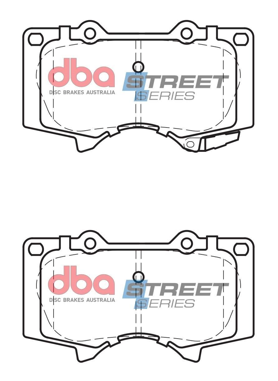 DBA SS STREET SERIES BRAKE PADS [ Toyota Fortuner / 2015->  F ] - TecDoc Only