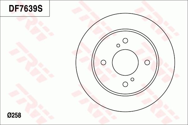 TRW BRAKE DISC - TecDoc Only