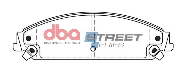 DBA SS STREET SERIES BRAKE PADS [ Chrysler 300C [ Not SRT ] 2005-2014 F ] - TecDoc Only