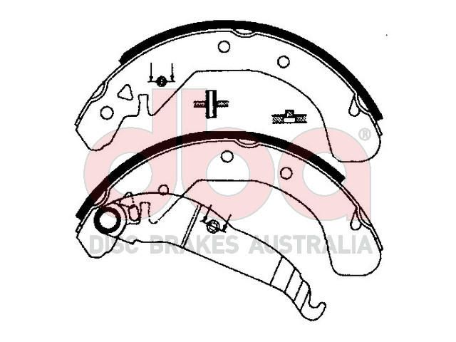 Street Series Brake Shoes [Holden Barina/Combo 2002-05 230mm] - TecDoc Only