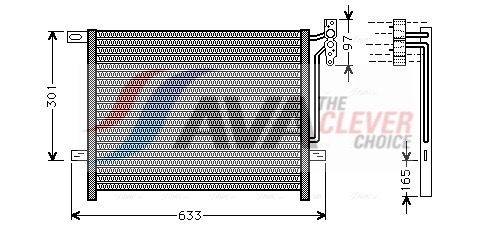 AVA QUALITY COOLING BW5203 - Kondensator, Klimaanlage ** CLEVER FIT **