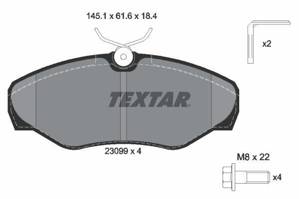 Brake Pad Set, disc brake 2309902