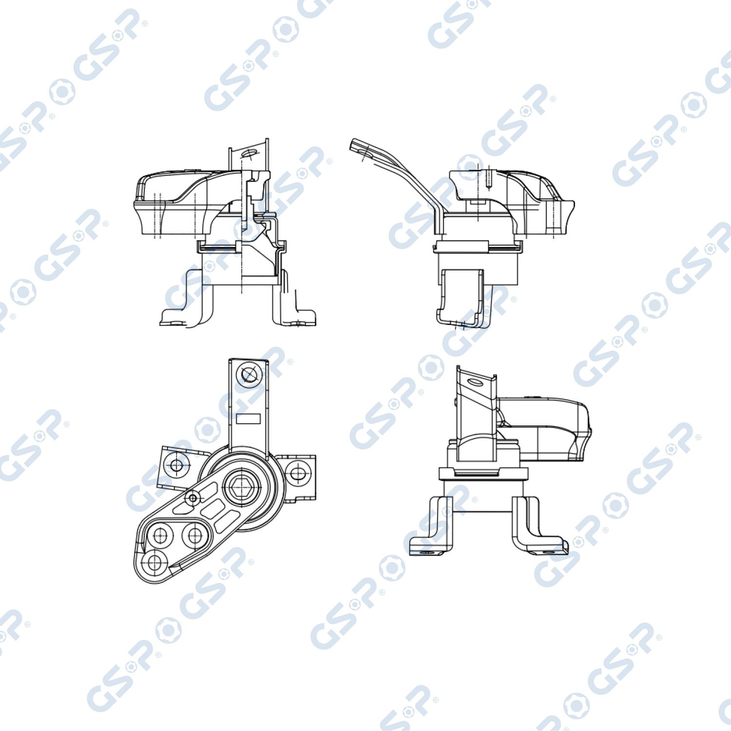 Soporte, motor
