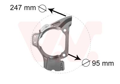 VAN WEZEL 1754372 - Spritzblech, Bremsscheibe