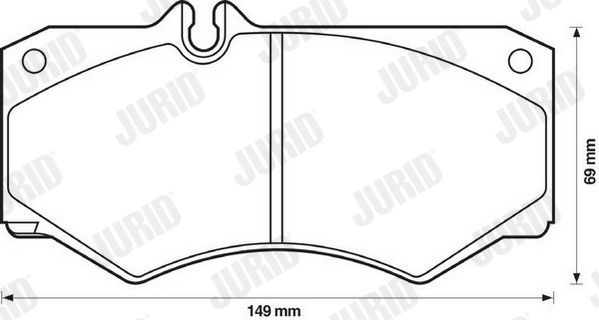 Brake Pad Set, disc brake 571272J