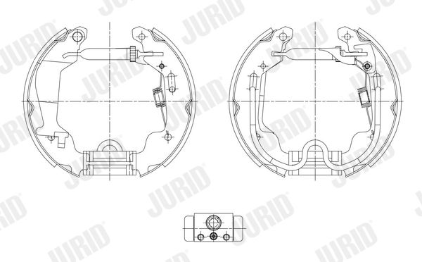 381432J JURID KIT EVO fékpofakészlet