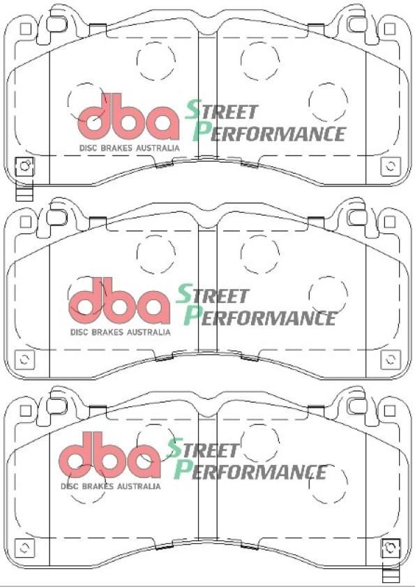 DBA SP PERFORMANCE BRAKE PADS [ Ford Mustang 2015 Brembo 6 Piston F ] - TecDoc Only
