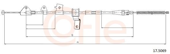 COFLE 17.5069 - Seilzug, Feststellbremse