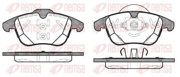 Brake Pad Set, disc brake 1482.00