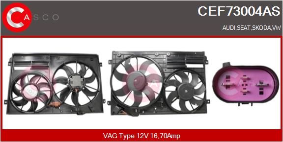 CASCO CEF73004AS - Elektromotor, K&uuml;hlerl&uuml;fter