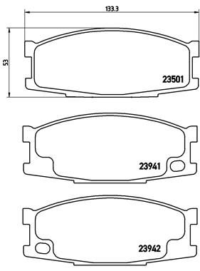 Brake Pad Set, disc brake P 54 024