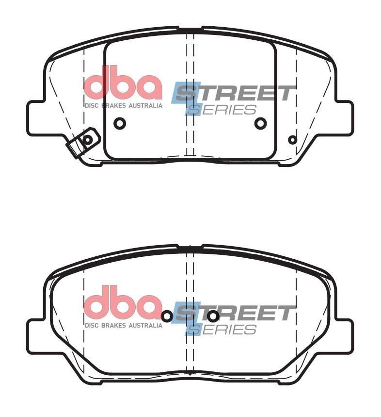 DBA SS STREET SERIES BRAKE PADS [ Hyundai Veloster 2011 - 2017 F ] - TecDoc Only