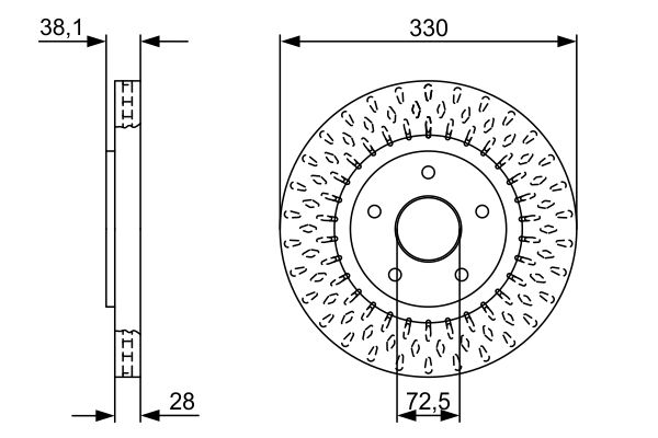0 986 479 V85 BOSCH féktárcsa
