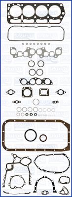 Juego completo de empaques, motor
