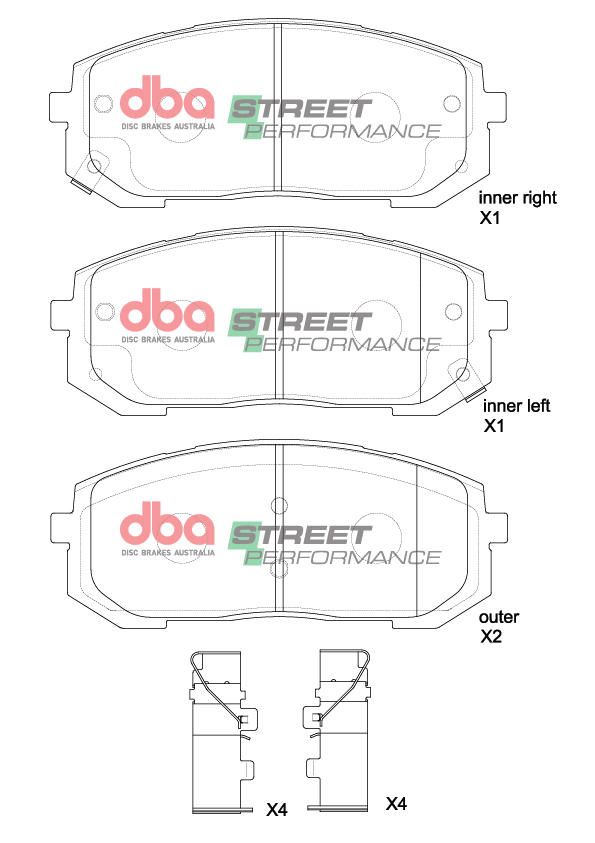 DBA  SP PERFORMANCE  BRAKE PADS [  Hyundai Tucson 2022- On FR ] - TecDoc Only