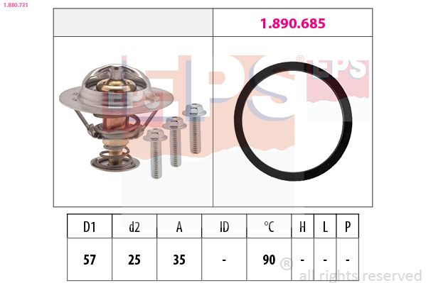 EPS 1.880.731 - Thermostat, K&uuml;hlmittel