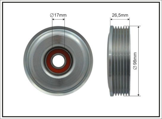 Tensioner Pulley, V-ribbed belt 500211