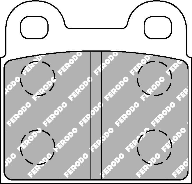 FERODO RACING FCP3H - Bremsbelagsatz, Scheibenbremse DS2500