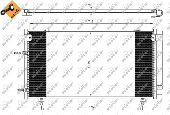 NRF 35518 Condenser, air conditioning