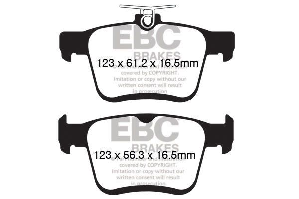 EBC Brakes DP42153R - Bremsbelagsatz, Scheibenbremse