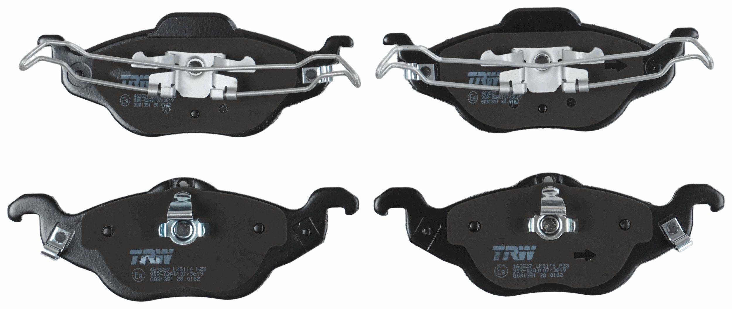TRW DISC BRAKE PADS - TecDoc 2