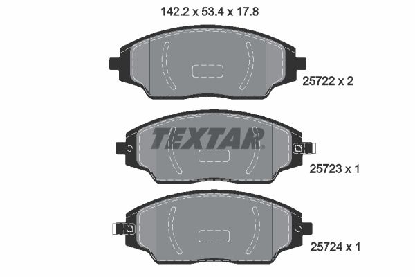 Brake Pad Set, disc brake 2572201