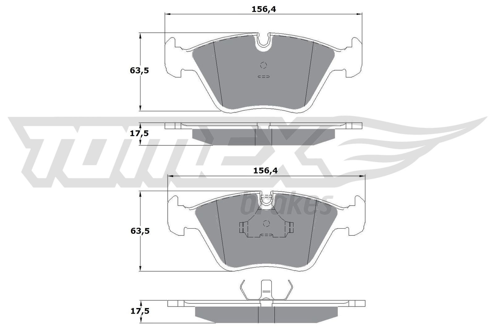 Bremsbelagsatz, Scheibenbremse