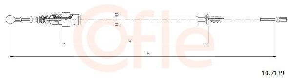 COFLE 10.7139 - Seilzug, Feststellbremse