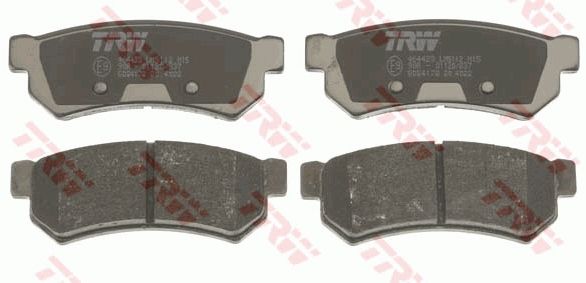 TRW BRAKE PAD SET, DISC BRAKE - TecDoc 2