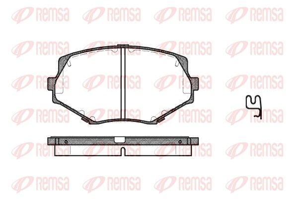 Brake Pad Set, disc brake 0478.02