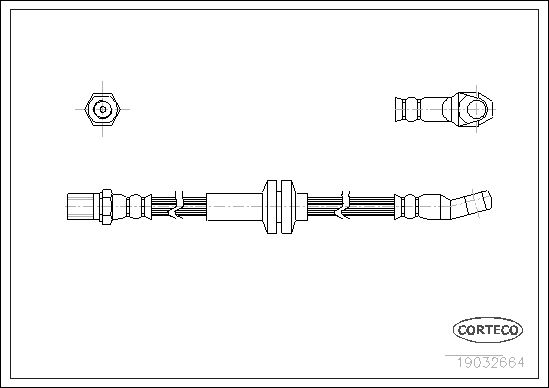 FLEXIBLE DE FREIN LANCIA DELTA  0705