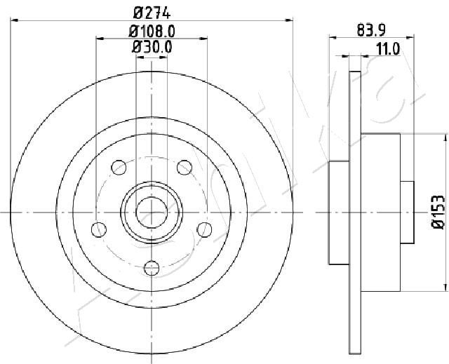 Brake Disc 61-00-0704