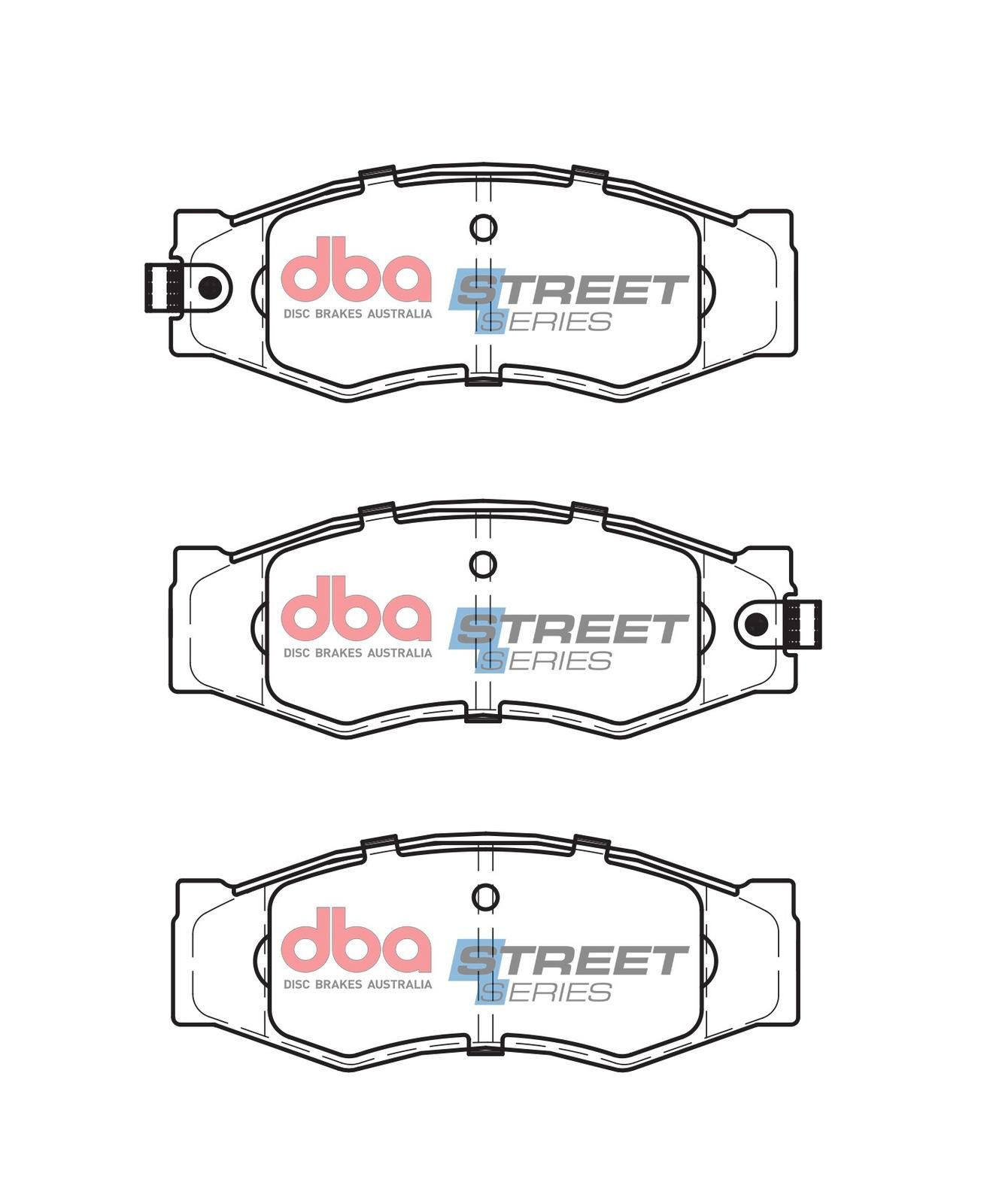 DBA SS STREET SERIES BRAKE PADS [ Nissan 1982-1998 F ] - TecDoc Only