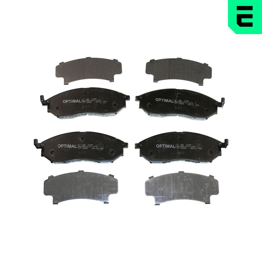 OPTIMAL BP-12345 - Bremsbelagsatz, Scheibenbremse