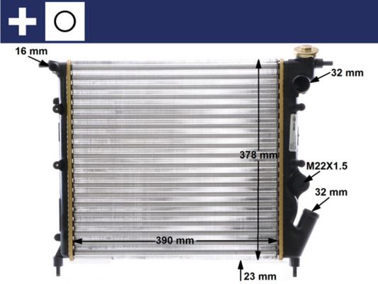 Radiador, refrigeración del motor