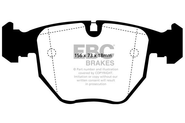 EBC Brakes DP21036 - Bremsbelagsatz, Scheibenbremse
