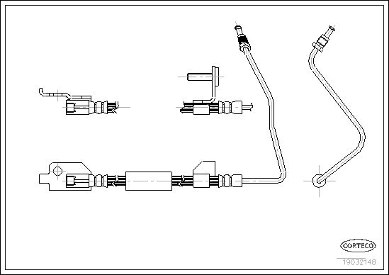 FLEXIBLE DE FREIN FORD ESCORT  0705