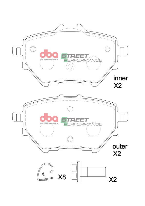 DBA  SP PERFORMANCE  BRAKE PADS [  Citroen C5X Shine 2023 -> R ] - TecDoc Only