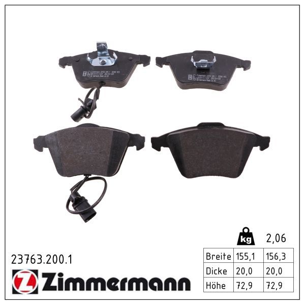 Bremsbelagsatz, Scheibenbremse