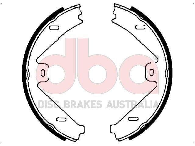 Street Series Brake Shoes [Mercedes Benz Parking Brake 180mm] - TecDoc Only