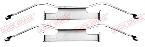 QUICK BRAKE 109-1680 - Zubeh&ouml;rsatz, Scheibenbremsbelag